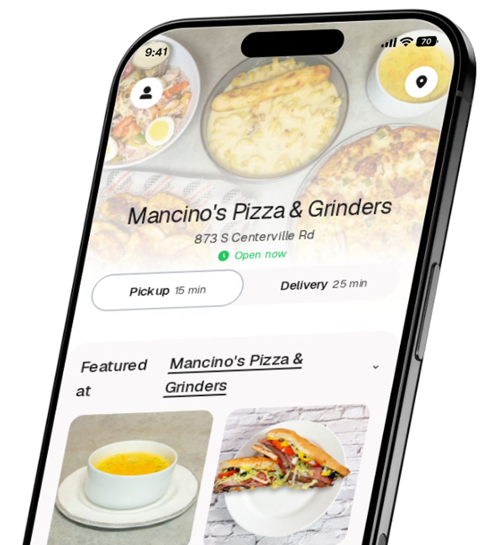 Mancino's Pizza & Grinders app preview