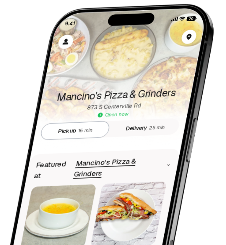 Mancino's Pizza & Grinders app preview