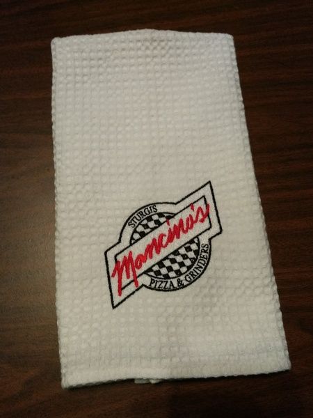Mancino's logo on napkin